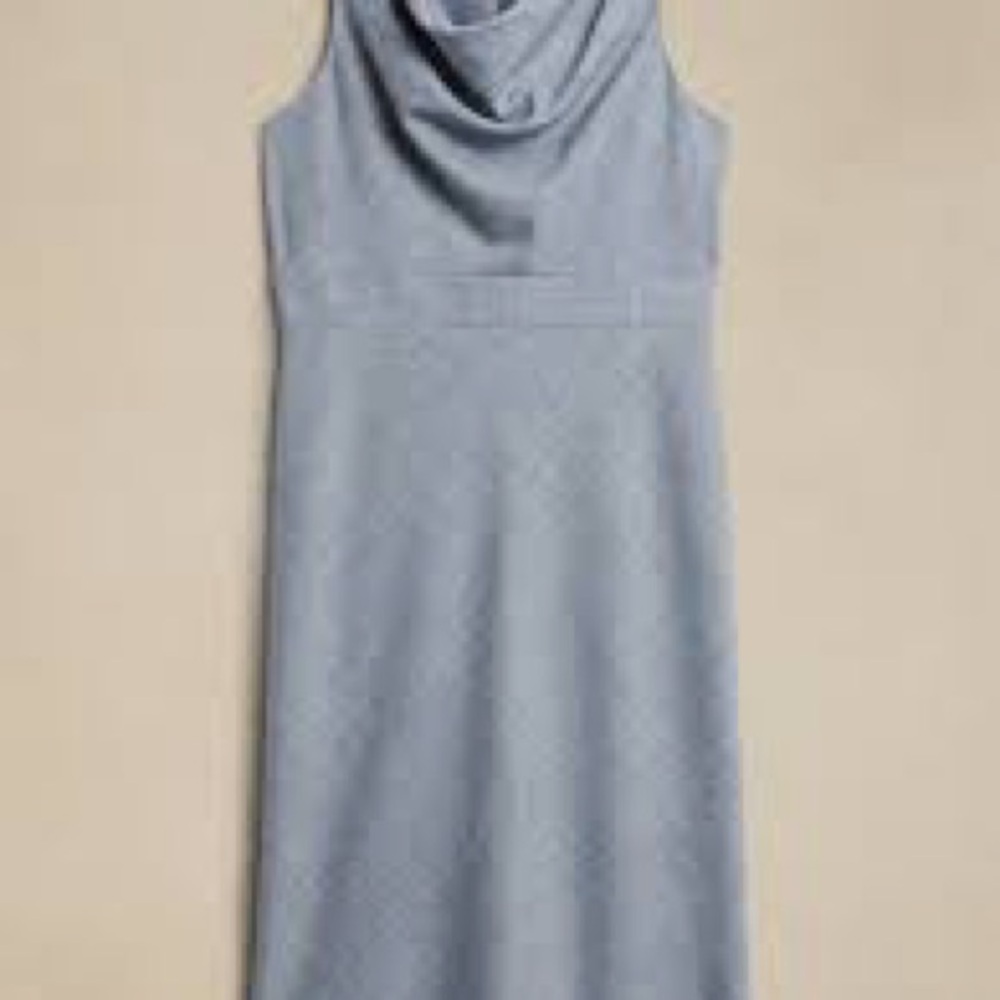 COWL-NECK MIDI SHEATH DRESS